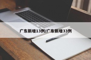 广东新增13例/广东新增33例